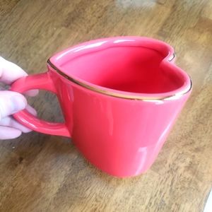 Hard to Find - Heart Shaped Mug from Threshold in Berry Red color